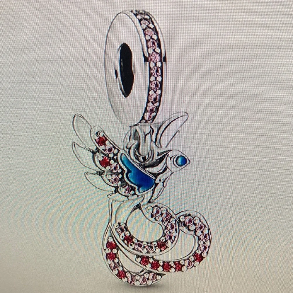 Pandora Silver and Blue Bird Charm